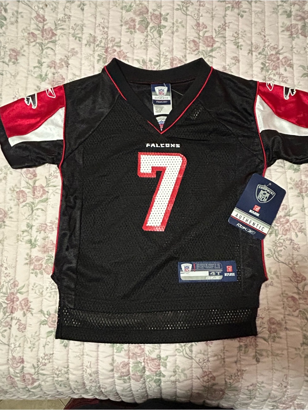 NWT Michael Vick NFL Atlanta Falcons Authentic Reebok Jersey Toddler Sz 4T